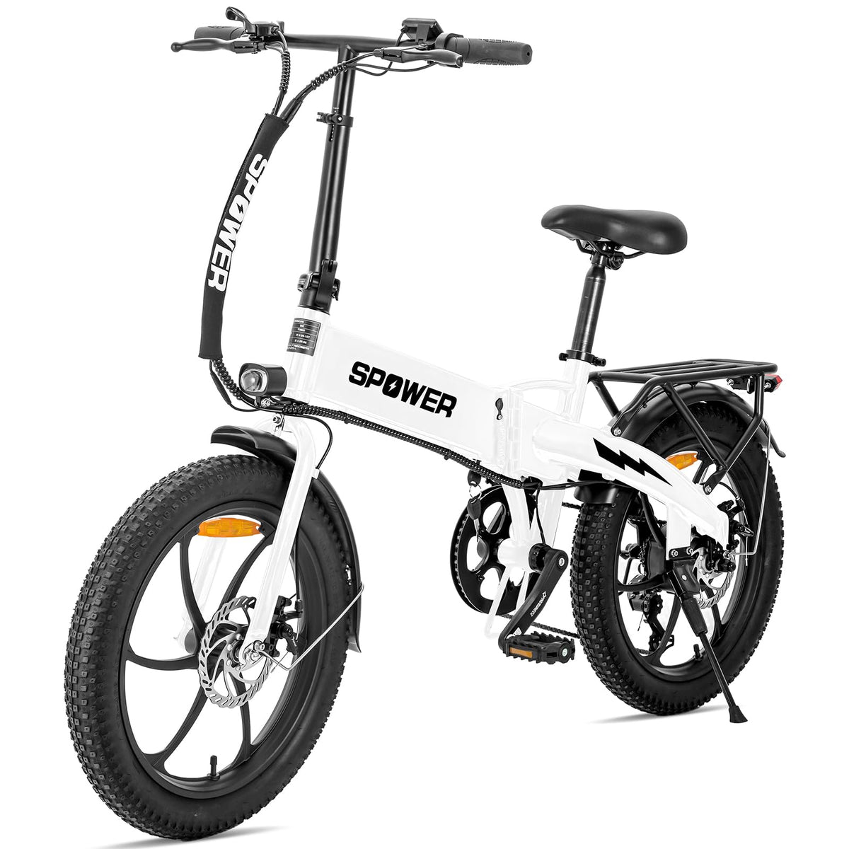 アシスト自転車 折り畳み式 20インチ 型式認証取得 110km続行可能 登坂30度 シマノ製7段変速機 前後デスクブレーキ ユニセックス大人 耐震性 軽量 頑丈 耐荷重150kg 通勤 通学 公道可