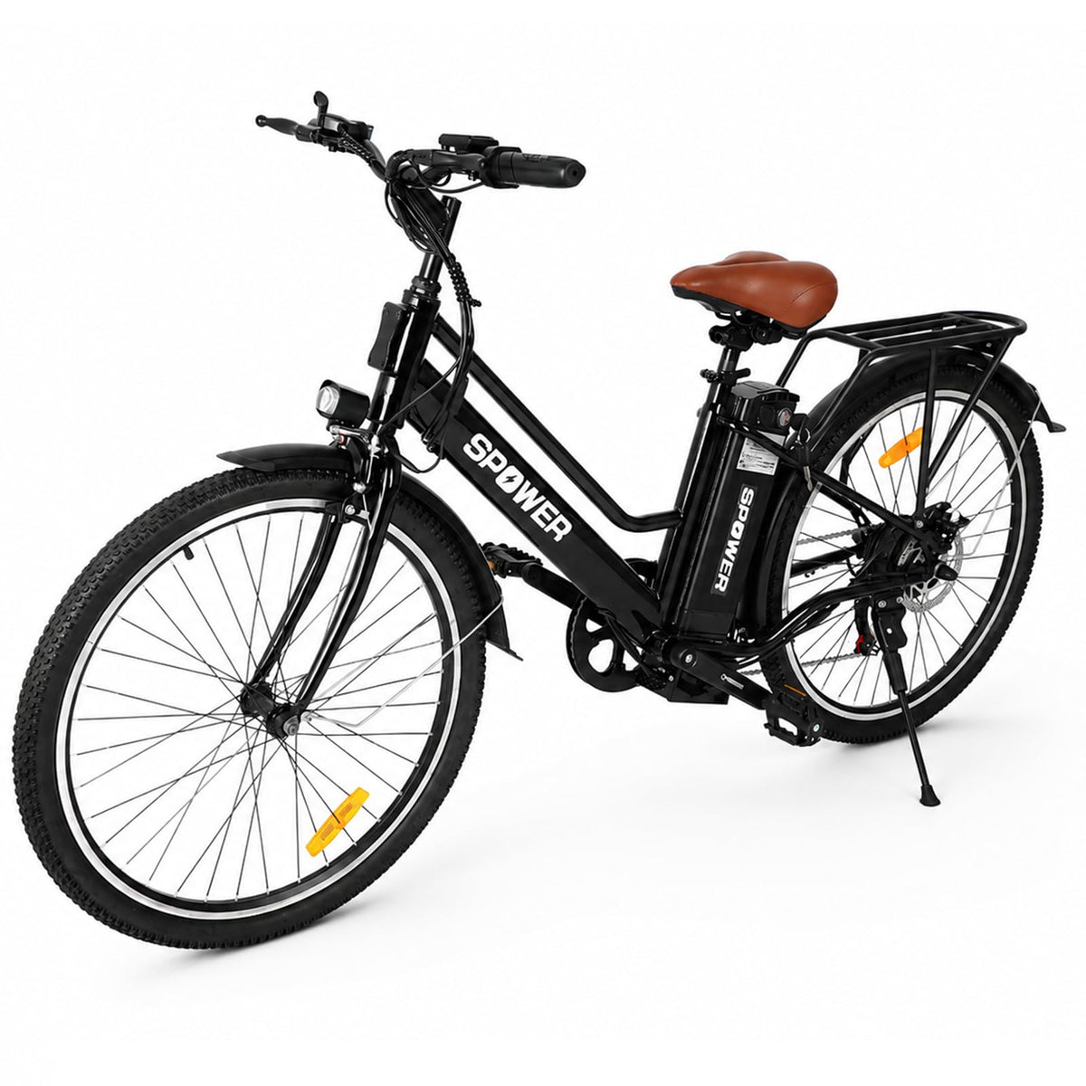 アシスト自転車 26インチ 型式認証取得 110km続行可能 登坂30度 シマノ製7段変速機 後デスクブレーキ ユニセックス大人 耐震性 軽量 頑丈 耐荷重150kg 通勤 通学 公道可
